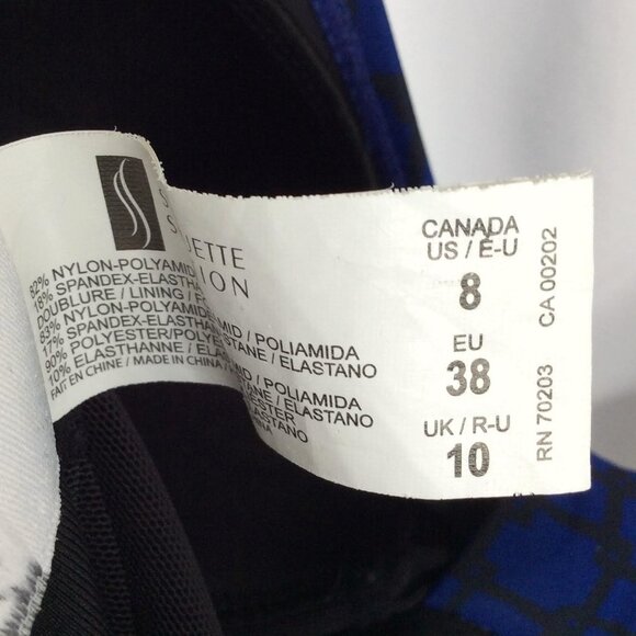 Silhouette Solution One Piece Swimsuit Womens Size 8 Navy Blue Tummy Control - Picture 8 of 8